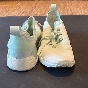 Mint green adidas sneakers